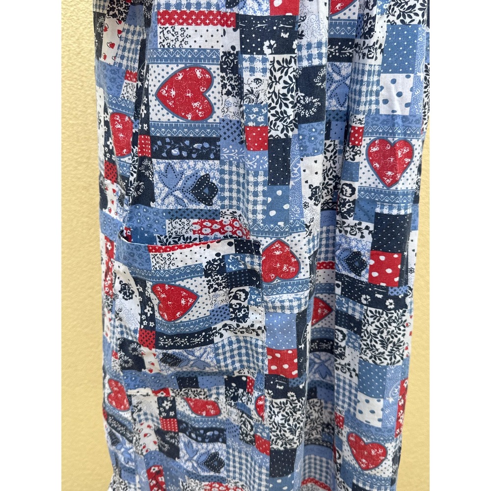 Anthony Richards Patchwork Red White Blue Shift L… - image 5